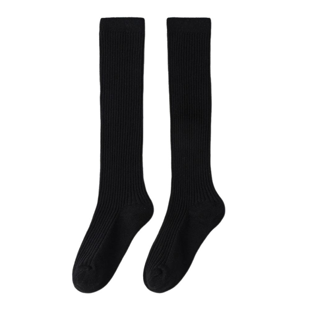 Seamless Girls Knee High Socks Solid Toddler Soccer Socks Korean Dress Socks for Kids