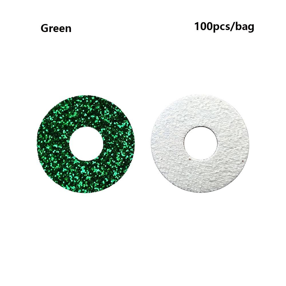 100pcs/bag 18mm Round Glitter Fabric Plastic 3D Comical Round Glitter Toy Eyes