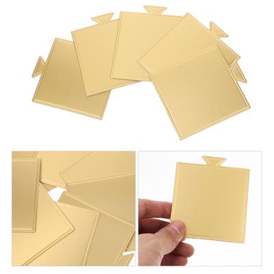 100 Sheets Cake Tray Mat Mousse Bases Gold Decor Decors Cardboard Squares Household Boards Pan