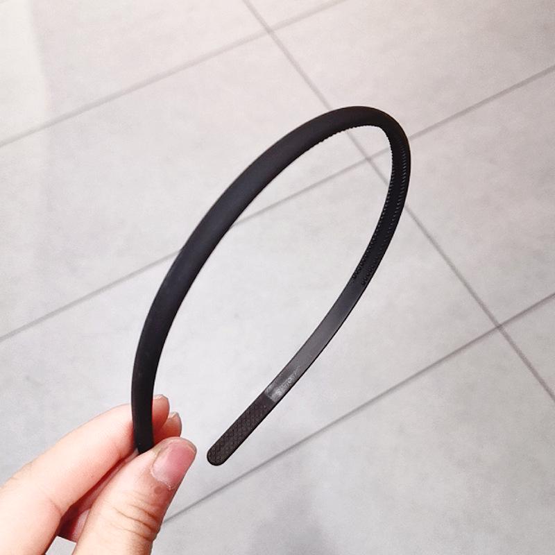 1PC Fashion Frosted Candy Color Thin Plastic Hairbands Women Headband Non-Slip Resin Hair Hoop Holder Turban Hair Accessories