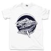Swimming Whales Ocean Waves Nautical Marine Life T-Shirt