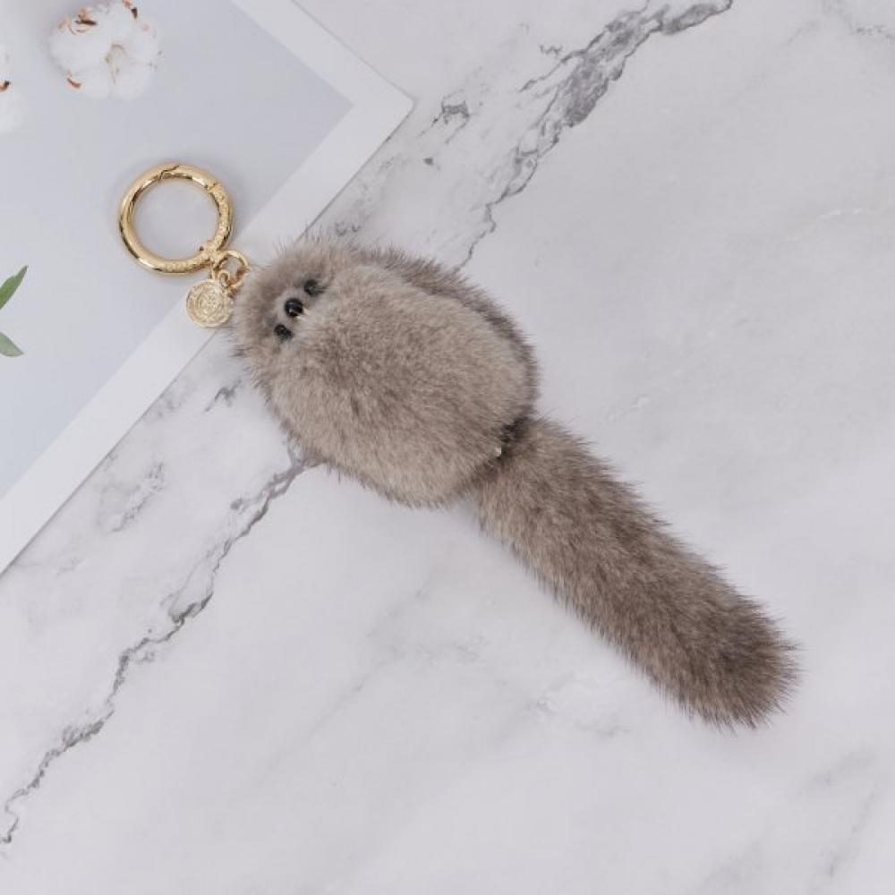 Lala Mink Tail Keyring Charm Maia Acc135