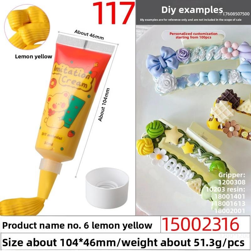 50g Eco-friendly and Easy-to-squeeze Simulated Cream Glue, Handcrafted Cream Glue Oil Glue