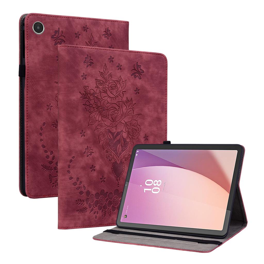 Für Lenovo Tab One 8.7 K9 TB-305FU TB-X305XU 2025 Hülle Rosenblüten-Hülle Weiche Rückseite TPU Tablet-Abdeckung