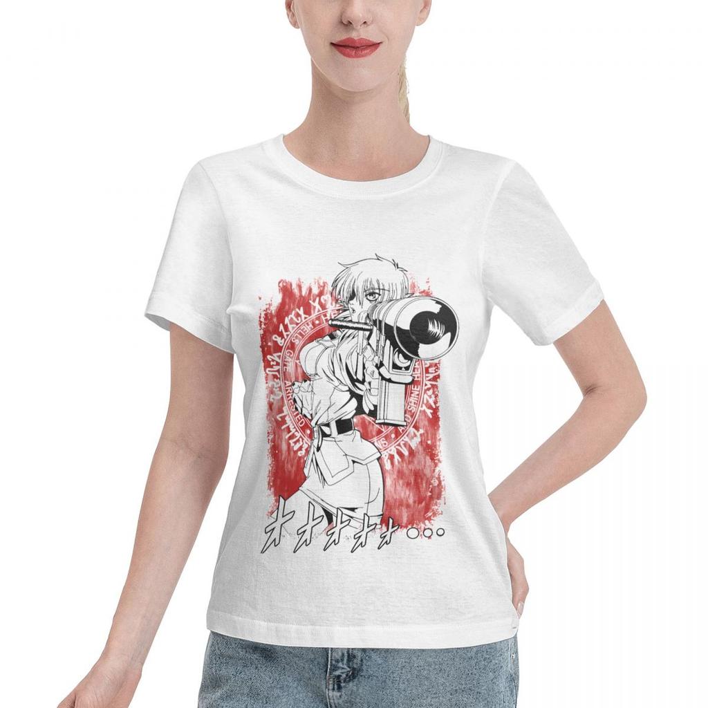 Popular On Social Hellsing Seras Victoria Anime Girl Unisexs Tshirt Inner Wear Wholesale Blank Tee