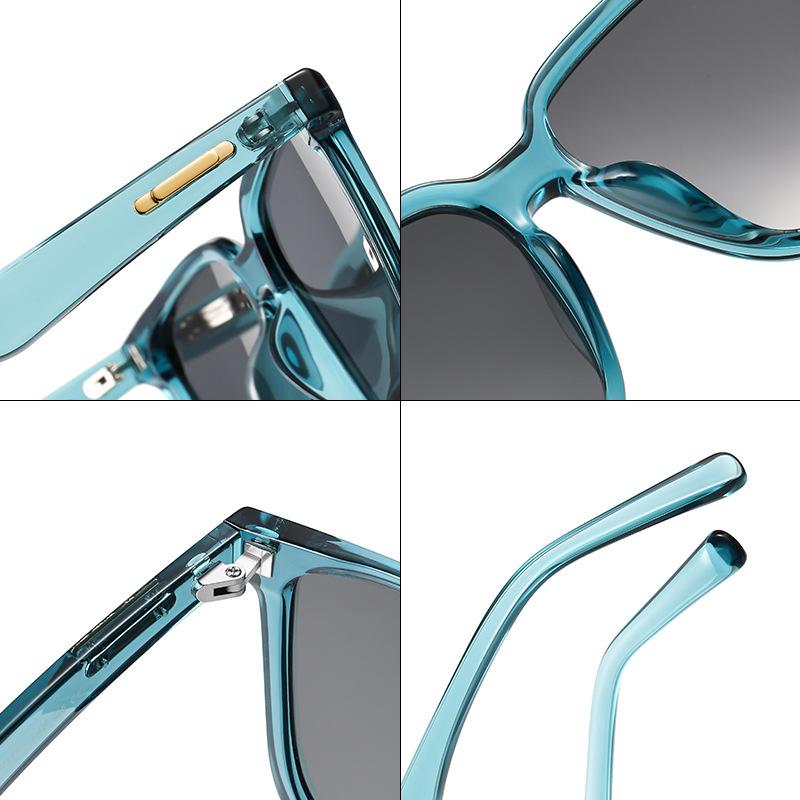 Nuevas Gafas de Sol Polarizadas con Montura Blanca Leche Gafas de Sol de Moda para Mujer TR Montura Grande Gafas de Sol Polarizadas