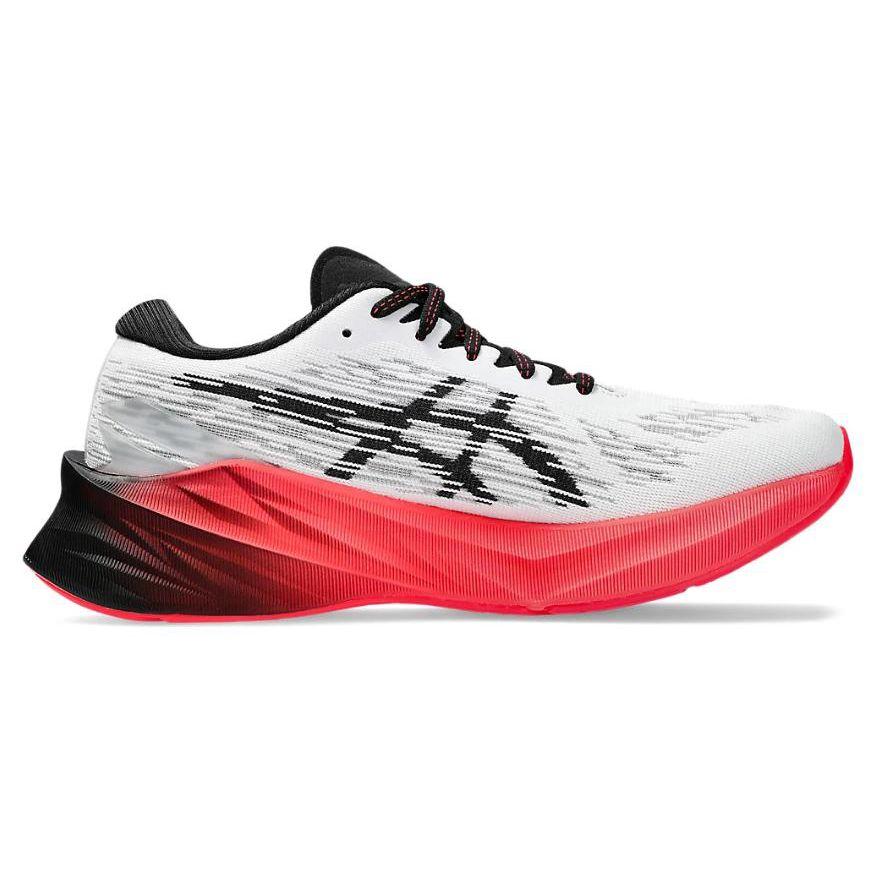Asics Novablast 3 White Black Electric Red Women Sneakers 1012B288-104