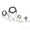4pcs/set Fishing Tackle Stainless Steel Repair Kit Set Fishing Rod Guide Ring Tip Fishing Pole Circle Ring Eye Guide Wire Loop