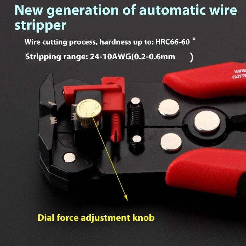 Cable Stripping Tool For Electricians And DIY Enthusiasts Multi Purpose Wire Cutter Crimper With Comfortable Handle