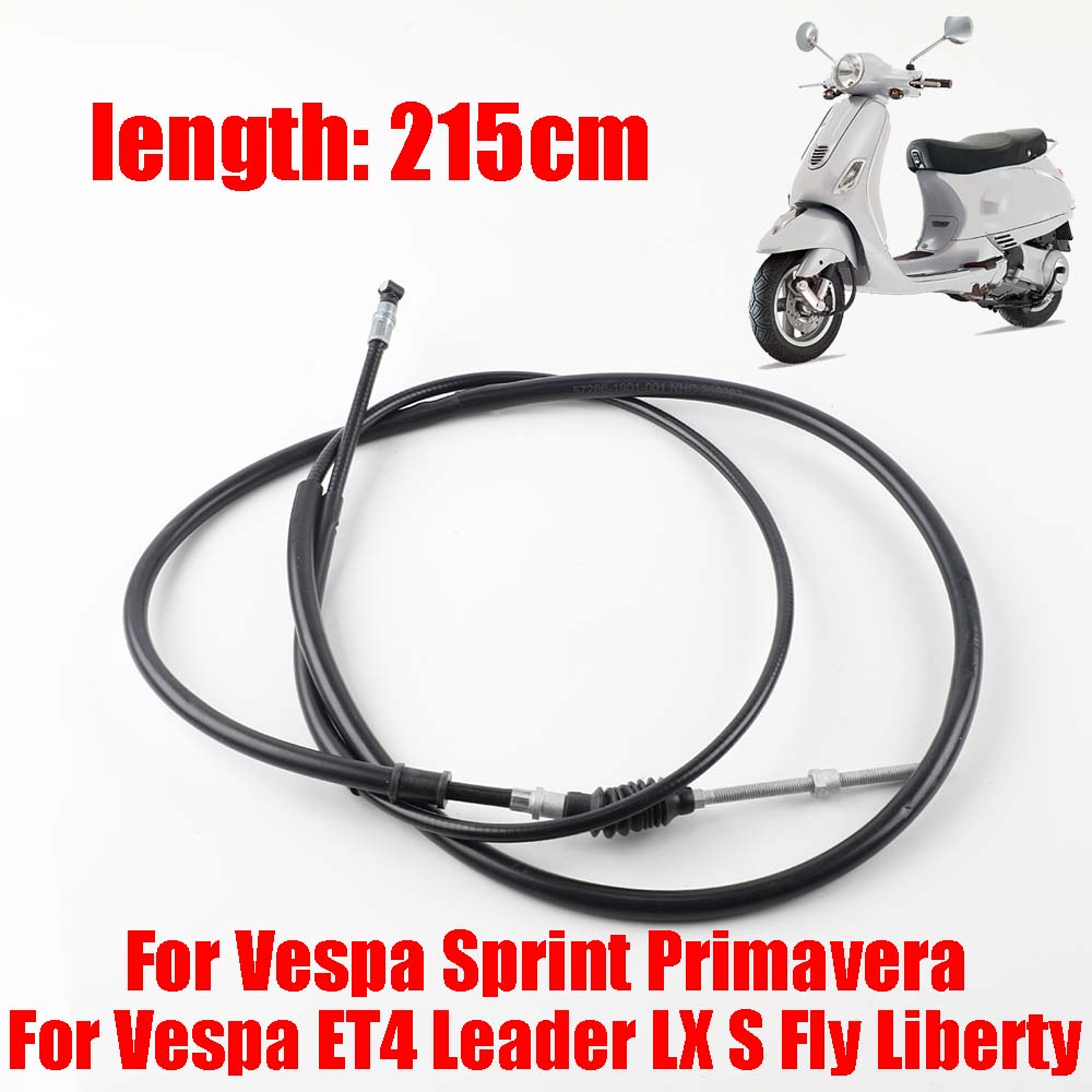 For Piaggio Vespa Sprint Primavera ET4 Leader LX S Fly Liberty 50 125 150 200 Motorcycle Accessories Rear Brake Cable Brake Line