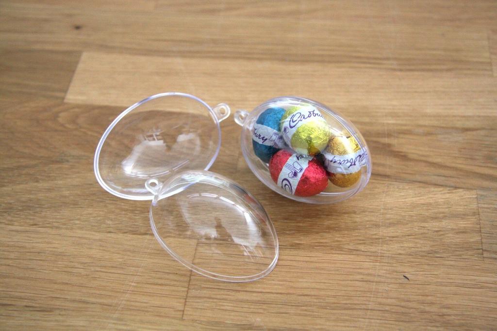 TG35239 Acrylic Egg, Plastic Egg 10cm, for Decorating, Easter Decorations