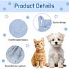 Dog Tutu Dress Cat Dogs Summer Tulle Slip Lace Dress Cute Puppy Glitter Star Skirt Pet Party Clothes for Small Medium Cat Dog (Blue, Medium)