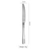 Abay Carved Stainless Steel Dinner Knife