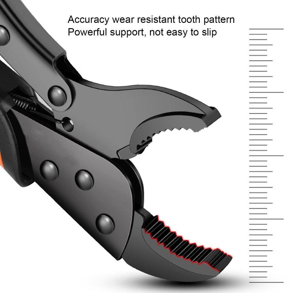 Wear Resistant Teeth Locking Pliers Anti Slip Handle Adjustable Screw Pliers Woodworking