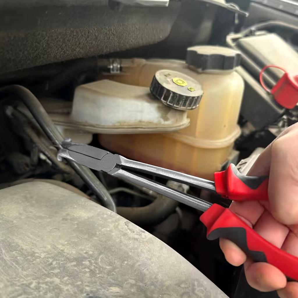 LEONTOOL Schlauchzangen Werkzeuge Motorrad Gerade Schlauchschellenzange Mechanikerzange Langer Schlauchgreifer Lange Spitzzange Schlauchschellenzange Lange Reichweite Langer Typ