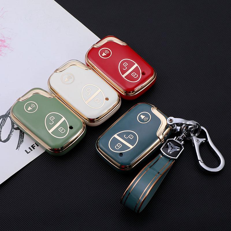 3 Buttons Soft Tpu Car Key Fob Cover Case Smart Remote Shell Holder For Byd S6 S7 G3 L3 M6 L6 E6 F0 F3 Keychain Protector