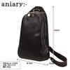 Shoulder Bag Antique Leather Black [Aniari] 01-07004