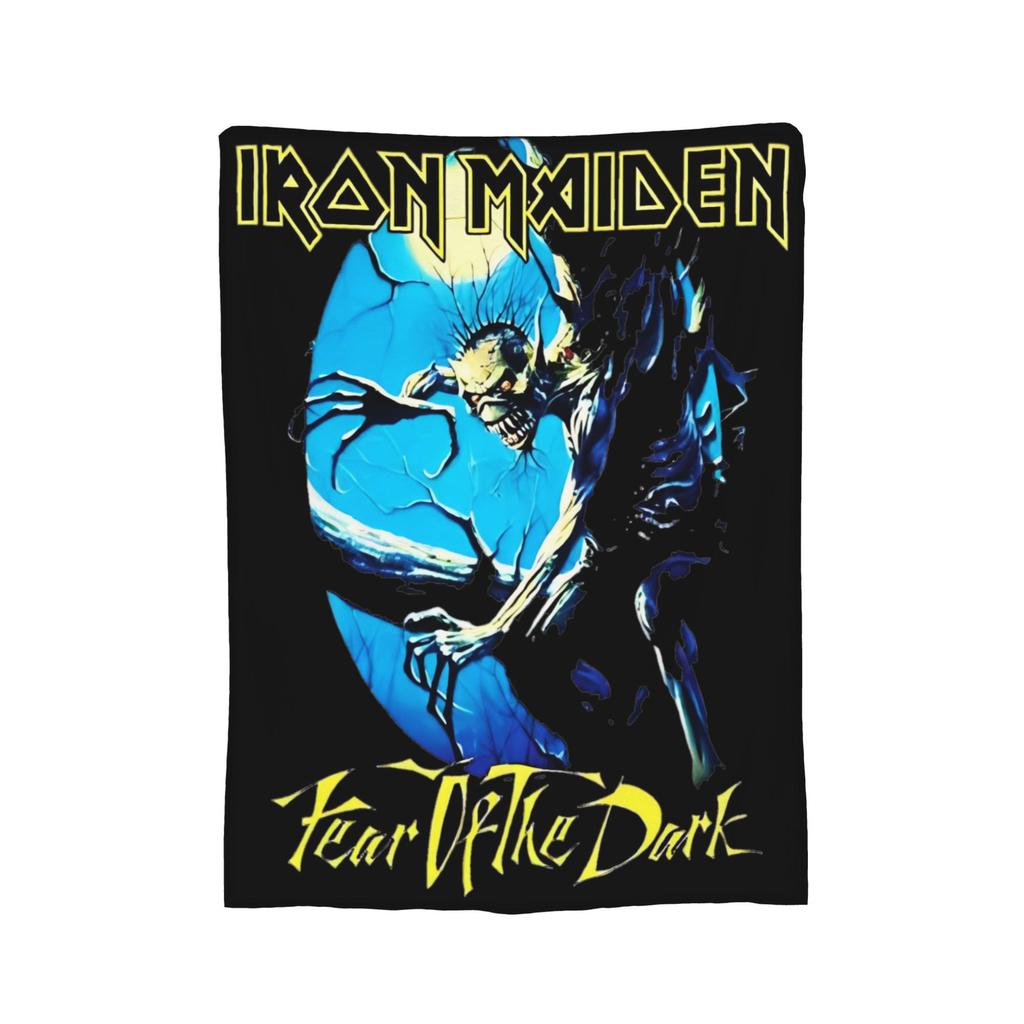 Rock I-Iron M-Maidens Deky Flanelové Letní Klimatizace Heavy Metal Hudba Přenosné Super Měkké Přehozy Přikrývky