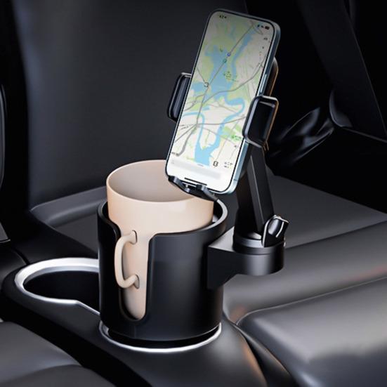 Universeller Becherhalter Handyhalterung 360-Grad-Drehung Erweiterbare Basis 2-in-1 Stabile Handyhalterung für Auto