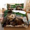 Dropshipping Animal Pattern Cow, bear, Wolf Bedding Set Duvet Cover Sets Housse De Couette Super Comfortable Cotton Bedclothes
