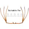 TUREZING Reading Glasses Spring Hinge Men Women HD Prescription Eyeglasses 0-6 0 Decorative Eyewear Lightweight Comfort