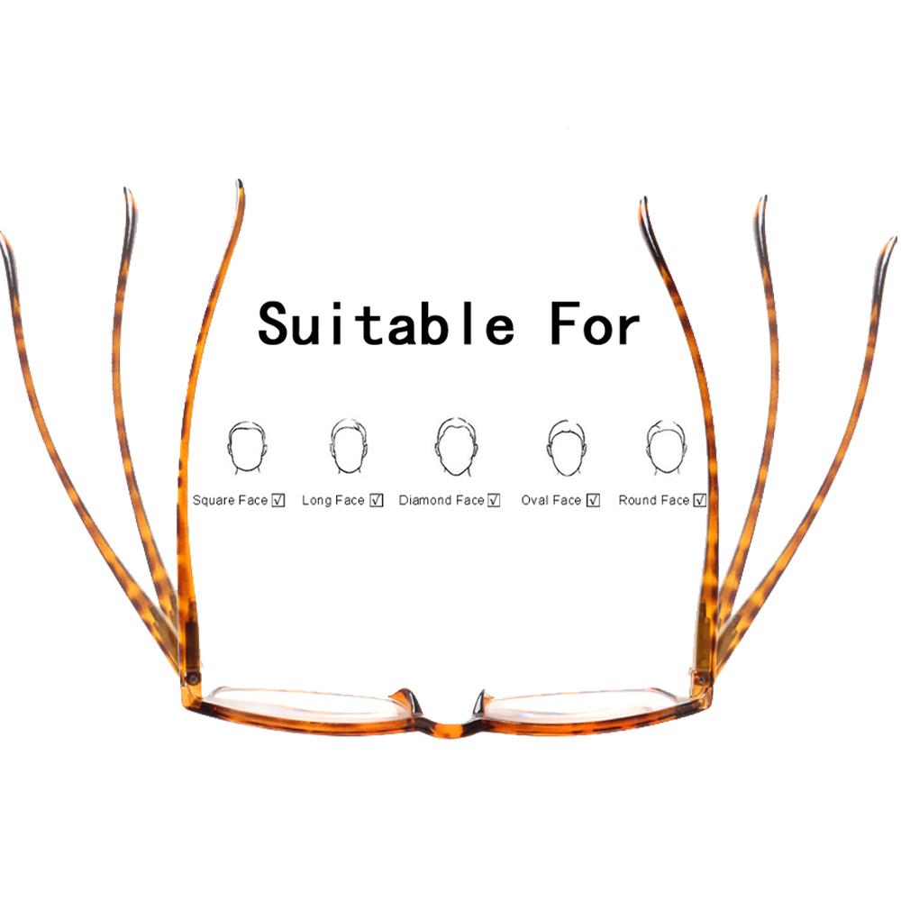 TUREZING Reading Glasses Spring Hinge Men Women HD Prescription Eyeglasses 0-6 0 Decorative Eyewear Lightweight Comfort