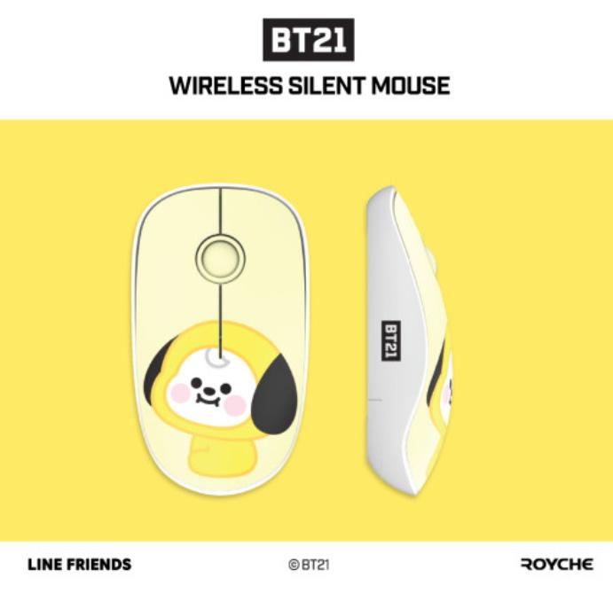 BTS BT21 Official BABY Ver Wireless Silent Mouse Authentic Goods K-POP