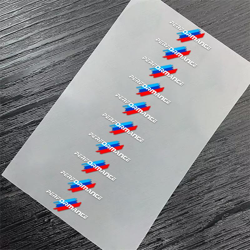 5/10PCS Car Interior Sticker Creative Badge Stickers Waterproof For BMW M Performance M3 M5 M6 F01 F20 F10 F13 X5 F11 G20 X3 X1 gjbf54