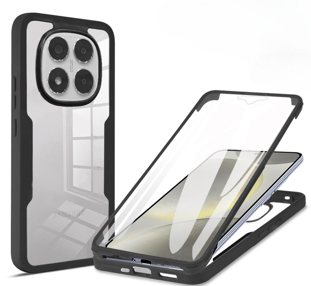 

Case for Xiaomi Redmi Note 14Pro 4G, [with built-in screen protector] [military-grade shockproof] чёрный