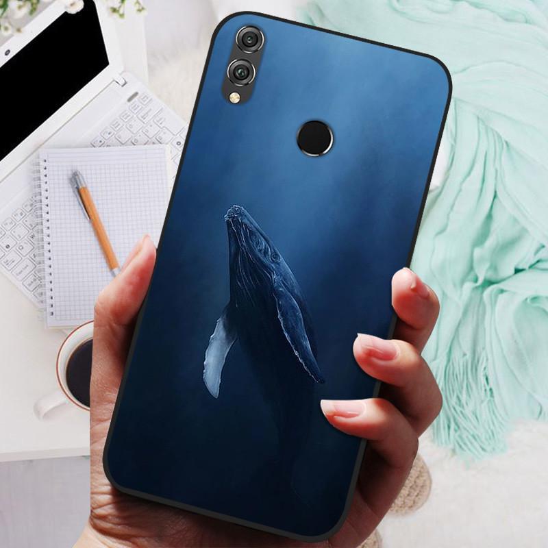 For Huawei honor 8x Case Silicone Luxury Cat Marble Soft Bumper Cover for Huawei honor 8x Max Protective Capas honor8x Max Funda
