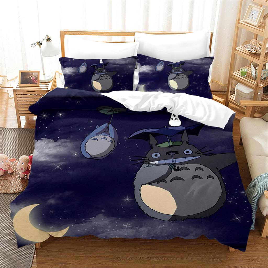 Anime Home Bedroom Comforte Nordic Polyester Material Suitable for Children and Adults 3-piece Set