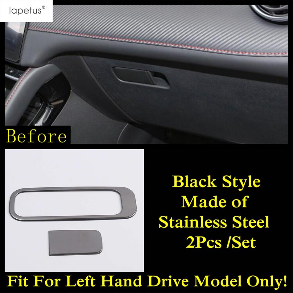 Rückspiegel-Taste / A-Säulen-Lüftungsgitter / Handschuhfachdeckel-Zierleiste Für MG ZS EV 2018 - Edelstahlzubehör Innenraum