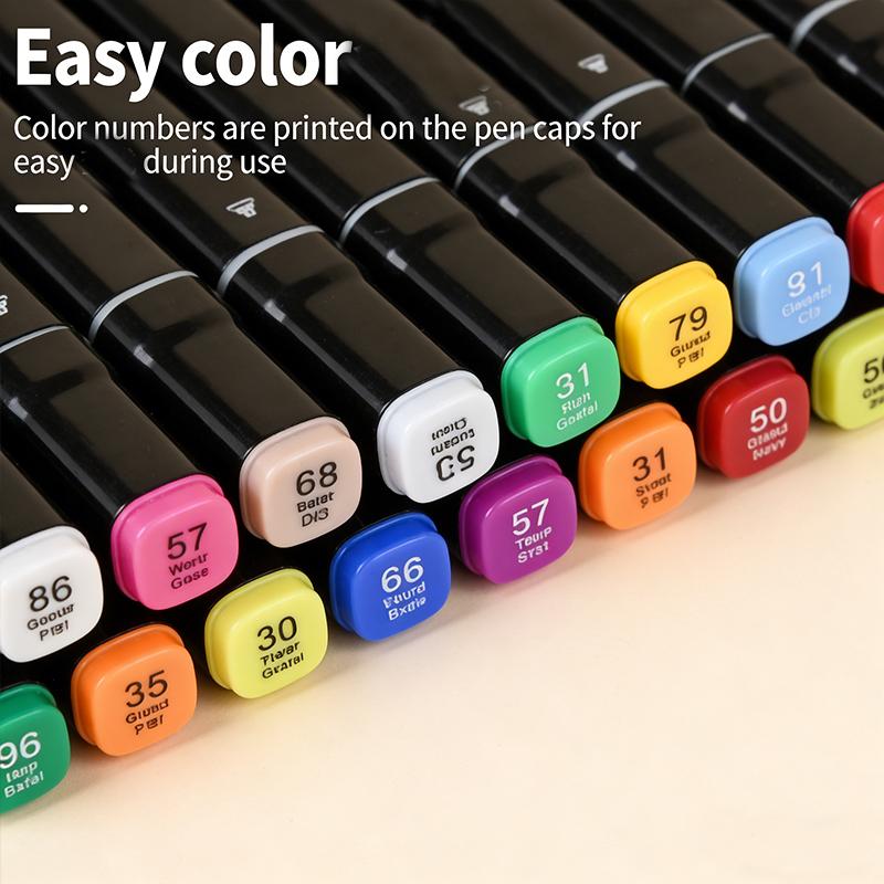 48 Color Marker Set Color Children's 80/24 Color Oily Double Head Watercolor Pen Color Brush Brush