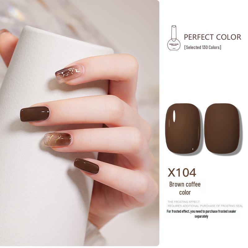 Nail Gel Polish: 130 New Nude & Bright Colors - Ice Translucent, Phototherapy, Glitter, Cat Eye Finish
