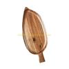 92MF Wood Leaf Shaped Large Tray for Afternoon Teas Sushi Serving Plate Dessert Presentation Platter Kitchen Tableware