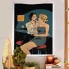 Cartoon Lesbian Kiss Girl Woman Hippie Wall Hanging Tapestries Bohemian Wall Tapestries Mandala INS Home Decor