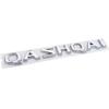 CGANEI1 Glänzend Schwarz Silber Qashqai Emblem für Nissan X-trail Note Juke Sentra Patrol Navara Auto Seiten Heck Abzeichen Namensschild Logo Aufkleber