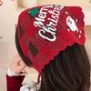 Hair Scarf Knitted for Christmas Creative Snowflake Headband Birthday Gift