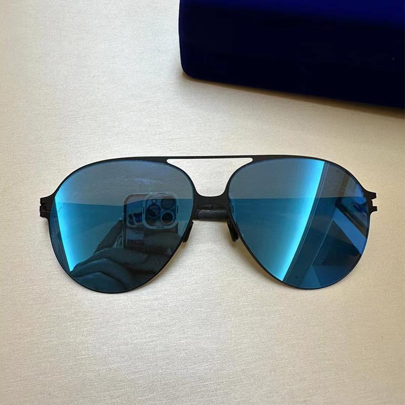 

ГЕРМАНИЯ, очки из нержавеющей стали, стальные лезвия, элитные брендовые солнцезащитные очки, креативные отличительные мужские ультралегкие и тонкие очки