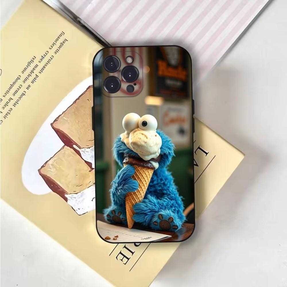 

Funny C-Cookie-M-Monster Phone Case Phone Case For iPhone 16,15,14,13,12,11,Pro,X,XS,Max,XR,Plus,Mini Soft Black Cover iPhone12