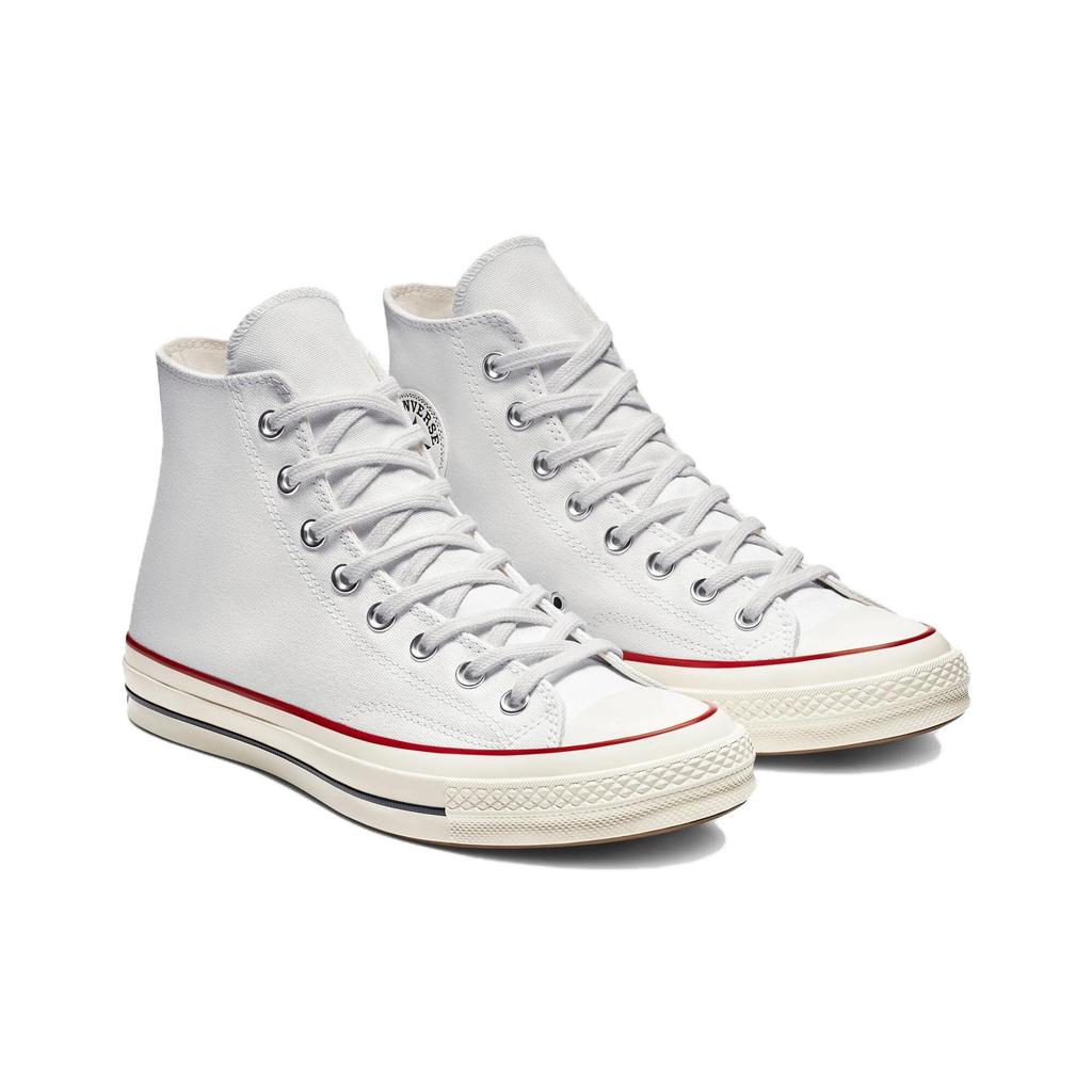Converse Chuck 70 Hi Ivory Unisex Sneakers White Red 162056C