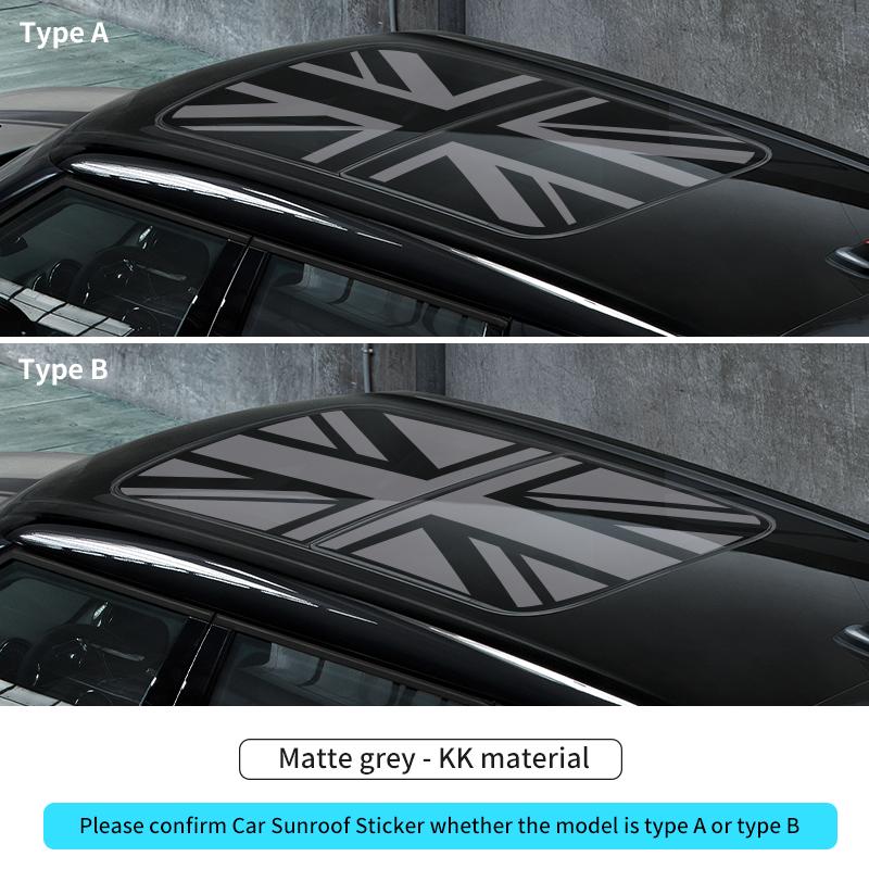 BFZ1 Car Sunroof Stickers Roof Window Film Vinyl Sunshade Sticker For MINI Cooper F56 F60 R55 R56 R60 U25 Countryman Auto Decal