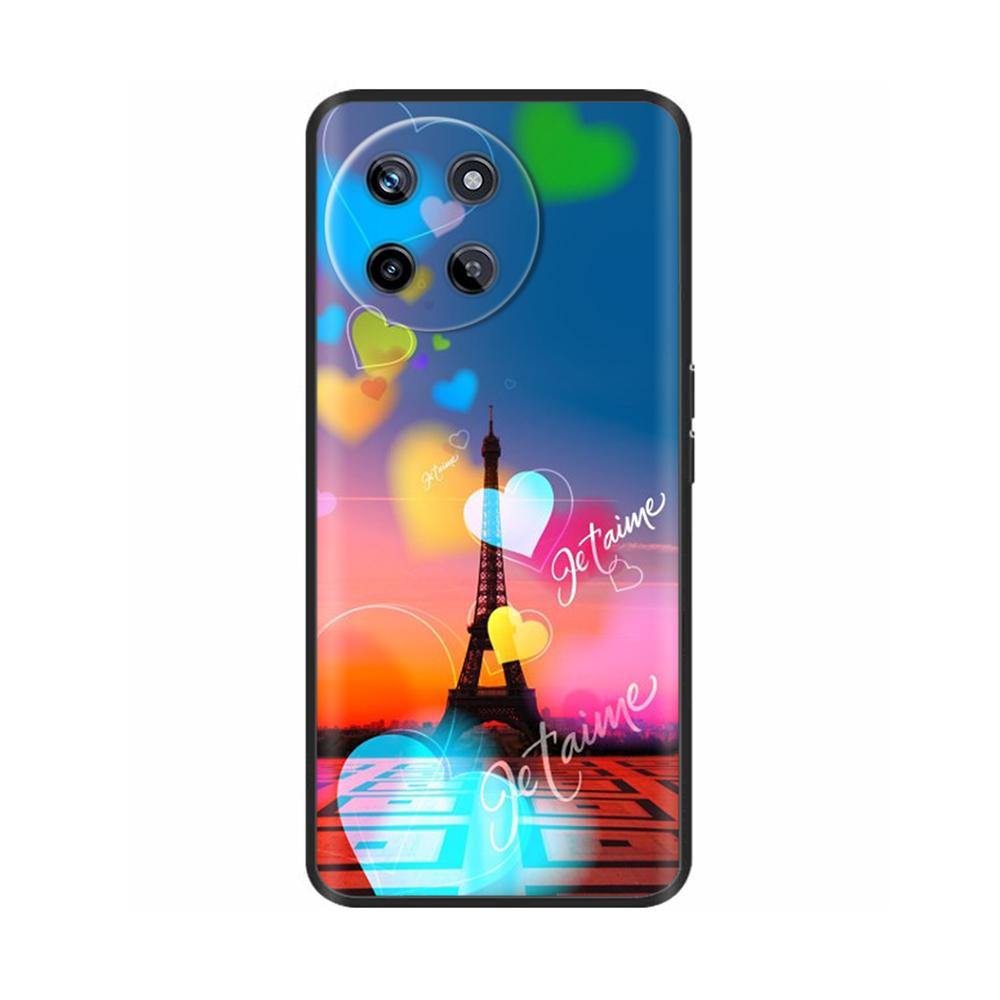 For Realme 11 4G Case Global Luxury Painted Cover for Realme 11 4G 6.4'' Shockproof Shell for Realme11 4G Soft Cases Capas Coque