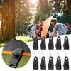 Outdoor Tent Retaining Clips Windproof Fixing Clamp with Carabiners Accessories for Camping Awning Caravan