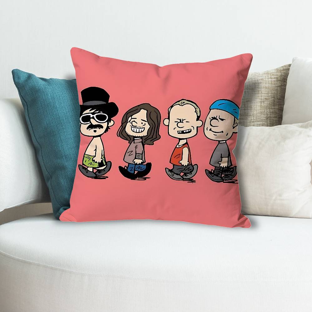 Red Hot CChili PPeppersS Anime Celebrity Merchandise AllMatch Printed Pillow Case Sofa Car Office Room Decoration Protector