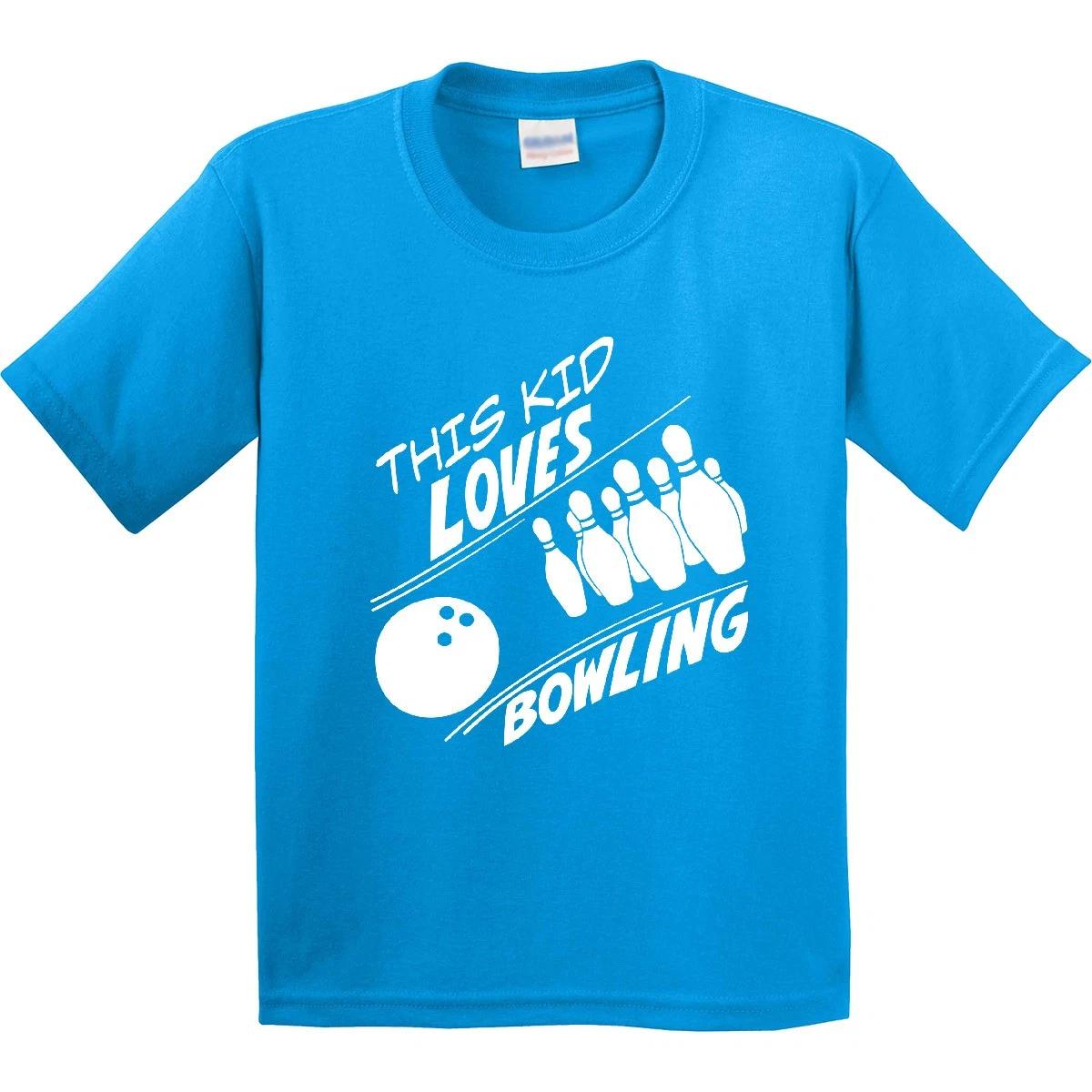 Inktastic This Kid Loves Bowling Youth T-Shirt Activities Child New Fan Family 140