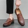 22 Spring and Autumn New Casual Business Leather Shoes Trendy Lazy Leather Shoes