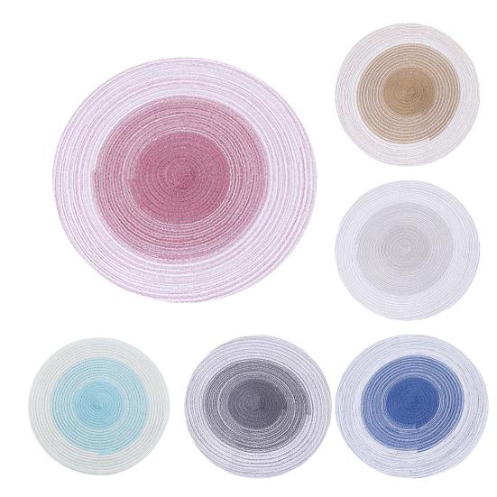 Handwoven Ramie Cotton Placemat Heat-Resistant Absorbent Table Mats for Dining Anti-Scalding Plate Mat for Kitchen Restaurant Outdoor Use