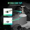 Self Sealing Can Tap Valve 1/4in 1/2in Thread Stainless Steel Refrigerant Dispenser Can Opener with Hose Adapter for Car