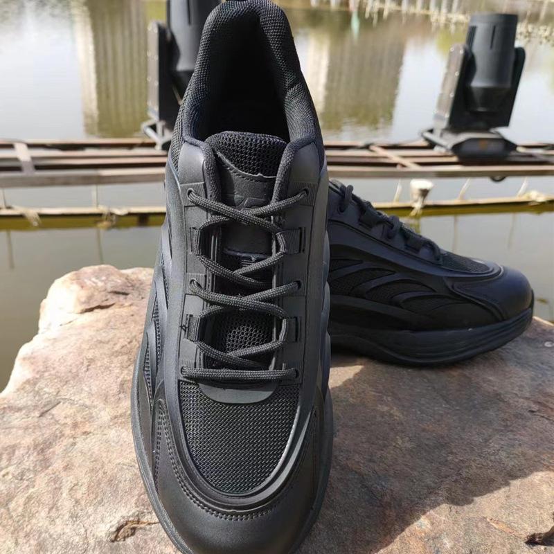 Training shoes men's black low-top off-road physical training running shoes outdoor ultra-light breathable hiking shoes